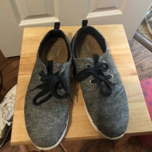 Toms Del Ray Dark Gray Sneaker-Size 7.5